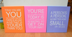 Dr. Seuss Quotes on Canvas