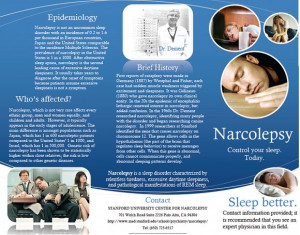 Narcolepsy is a sleep disorder characterized by relentless tiredness ...