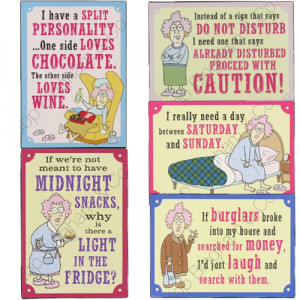 Details about AUNTY ACID PLAQUE HANGING METAL WALL FUNNY QUOTES NEW ...