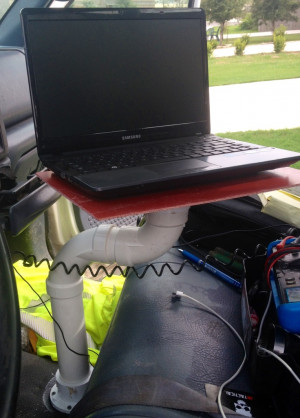 Work Truck laptop stand