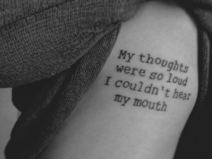 Side quote tattoos for girls11525