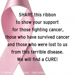 your support for those fighting cancer, those who have survived cancer ...