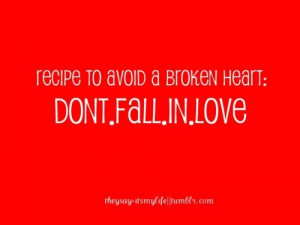 broken heart, love, quotes, recipe, red, typography