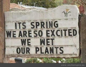 Funny Picture - We wet our plants