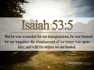 Isaiah 53:5 – Christ Jesus Suffered For Us Papel de Parede Imagem
