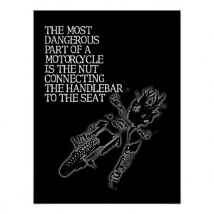 Dirt Bike Nut Motocross Funny Poster Humour