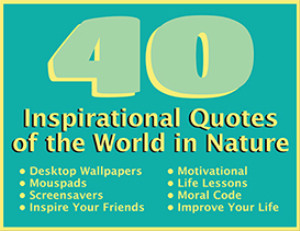 Home eBooks Self Help 40 Inspirational Quotes of the World in Nature