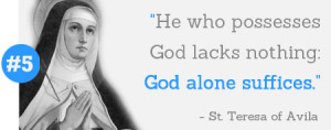 st teresa let nothing disturb you god alone suffices