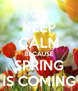 Keep Calm Spring Is Coming