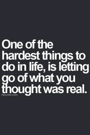 Letting go