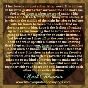 Love Is Not Just A Four Letter Word.