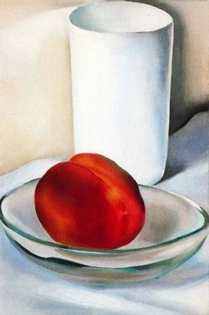Georgia O’Keeffe, Peach and Glass, 1927