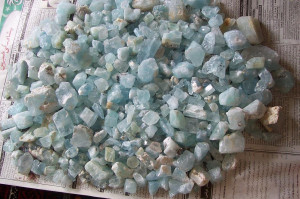 View Product Details: Aquamarine small crystals
