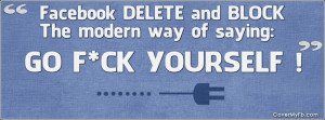 Facebook delete and block Facebook Cover