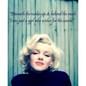 quote from the ultimate girl-next-door Marilyn Monroe.