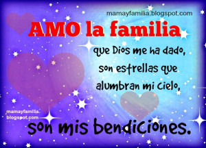 Amo la familia que Dios me ha dado. Poema de la familia, abrazo ...