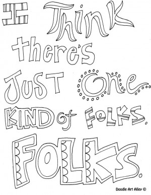 quote to color from doodle art alley