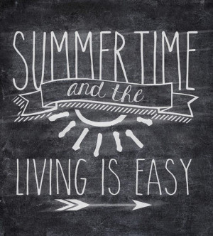 Free Summertime Chalkboard Printable /// Simple 8x10 design ...