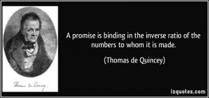 promise is binding in the inverse ratio of the numbers to whom it is ...