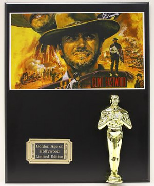 ... clint eastwood western oscar movie display movie poster commemorative