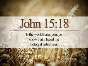 John 15:18 – The World Hates the Disciples Papel de Parede Imagem