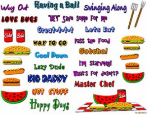 Summertime Fun Clip Art & Sayings