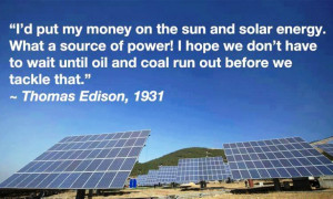 Thomas Edison On Alternative Energy