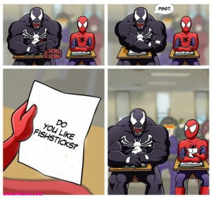 Venom Passes a Note To Spider-Man In Class After Watching Some South ...