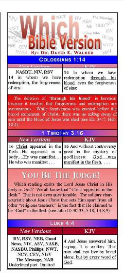 Which Bible Version? Tract