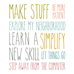 2014 New Year's Resolution Printables