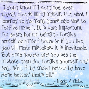 One of my favorite Maya Angelou quotes. What's yours? Share it with me ...
