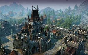 Medieval castle wallpaper