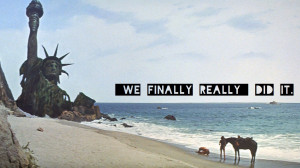 movies quotes typography film statue of liberty planet of the apes sea ...