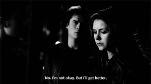 gif quote Black and White life text the vampire diaries elena gilbert ...