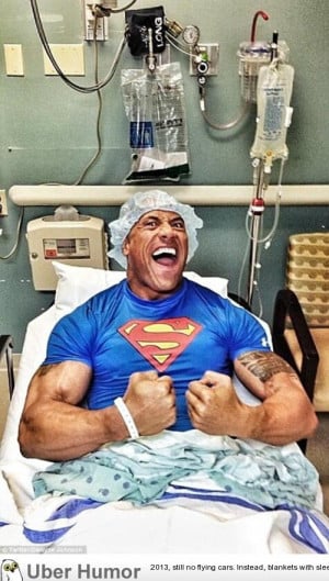The Rock tweeted this pic from his hospital after undergoing emergency ...