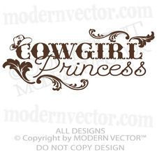 Quotes About Being a Cowgirl | COWGIRL PRINCESS Quote Vinyl Wall Decal ...