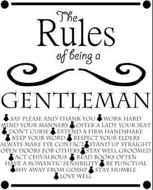 Being a Gentleman