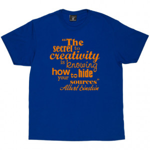 Albert Einstein Creativity Quote Royal Blue Men's T-Shirt. Dr. Albert ...