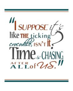 Digital Print JM Barrie's Peter Pan Time Quote by HaveYouBeenThere, $ ...