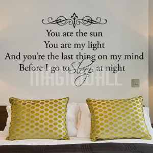 Home » Last Thing On My Mind Before I Sleep - Wall Decals Quotes