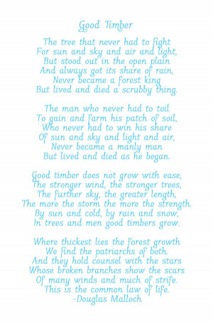 ... the Wind, the Stronger the Trees {We are strengthened by adversity