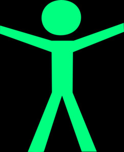 Human Figure Hands Open Red...