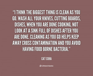 Clean as You Go Quotes