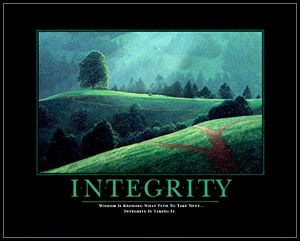 integrity+quotes | leadership this framed poster depicts a lighthouse ...
