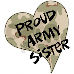 Proud Army Sister Sticker...