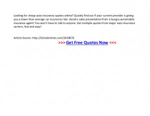 ... Car Insurance Quotes Online Free ~ Cheap car insurance quotes online