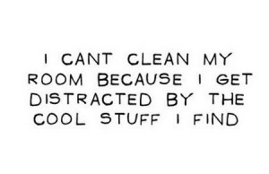 Can't Clean My Room - Ha! This is me when it comes to craft supplies ...