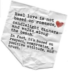Is Not Based On Romance, Candlelight Dinners And Walk Along The Beach ...