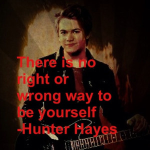 there is no wrong or right way to be yourself