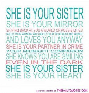 Inspirational Sister Poems and Quotes